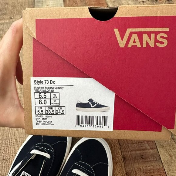 Vans Style 73 Anaheim Factory OG Navy Shoes Size 6.5 Men's/8 Women's - Picture 2 of 10